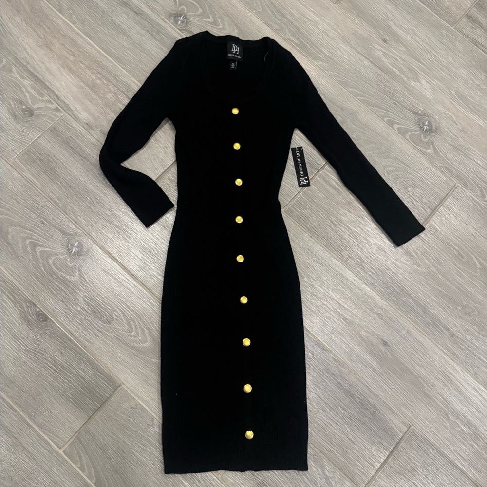 Black Button-Up Dress